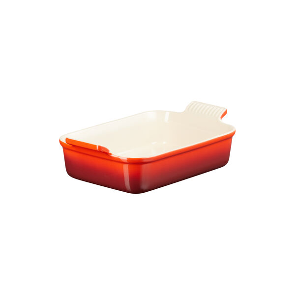 Heritage Rectangular Dish 32 cm, cerise, Le Creuset