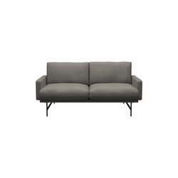 Lissoni&trade; PL112S 2-seater Sofa, Fiord 351/brown bronze, Fritz Hansen