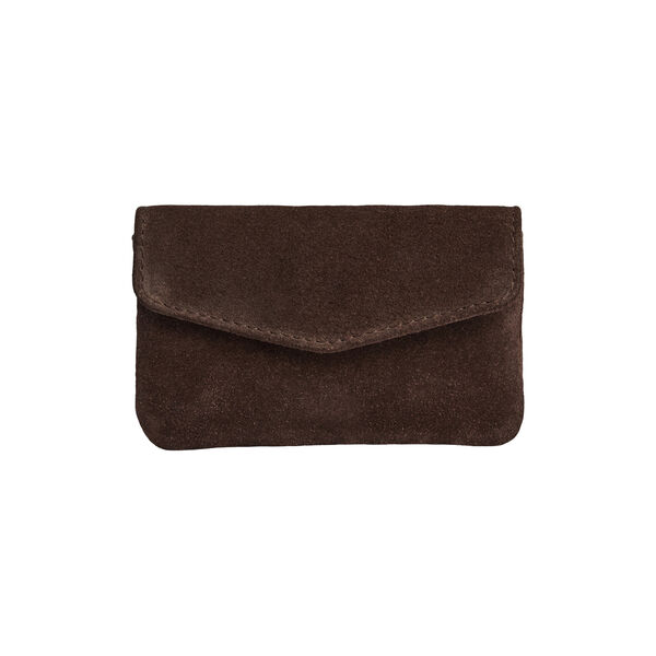 FaithMBG Coin Purse Suede, dark brown, Markberg