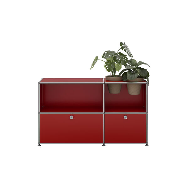 USM Haller | Model M57 | USM Ruby Red | Sideboard, USM Haller