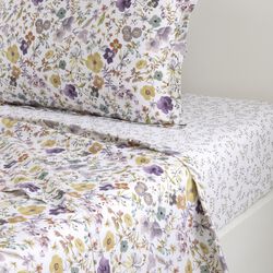 Fleurs Flat Sheet, Yves Delorme