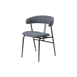 Violin Dining Chair, Around Bouclé 023/black matt, GUBI