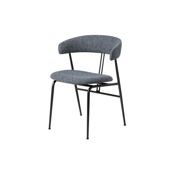 Violin Dining Chair, Around Bouclé 023/black matt, GUBI