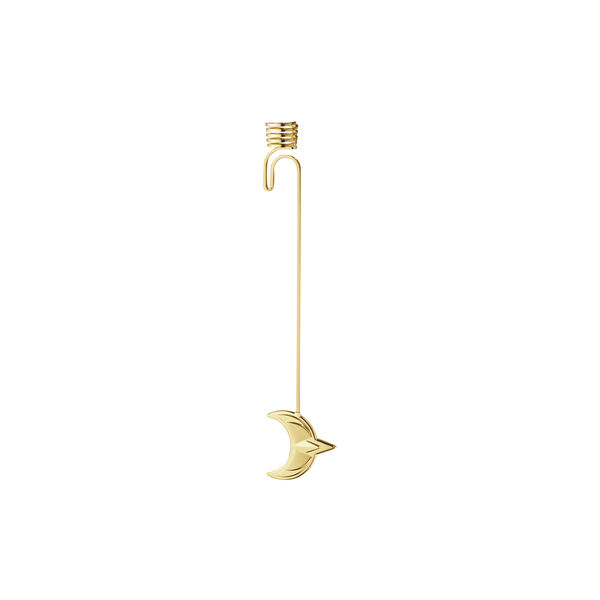 2024 Christmas Candleholder Moon, gold, Georg Jensen