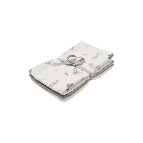 Muslin Cloth Set, fawn/hazel/creme white, Cam Cam Copenhagen
