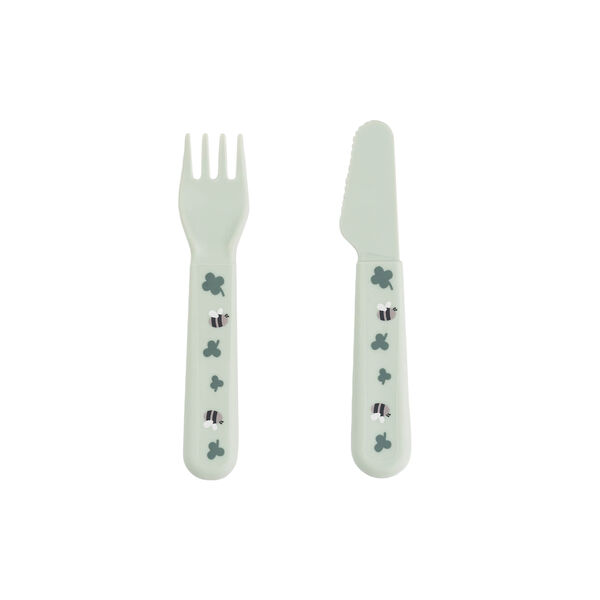 Tiny Farm Foodie Dinner Set with Suction, green Tiny Farm Foodie Dinner Set with Suction, green, Done by Deer