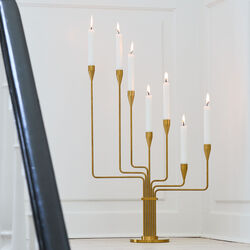 Karlsvognen candle holder, brass, Piet Hein