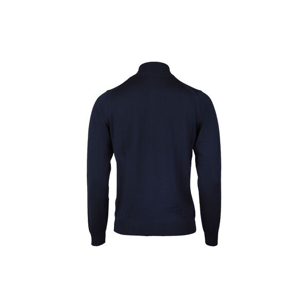 Sweater Knitted Half Zip Merino Wool, navy, Stenstr&ouml;ms