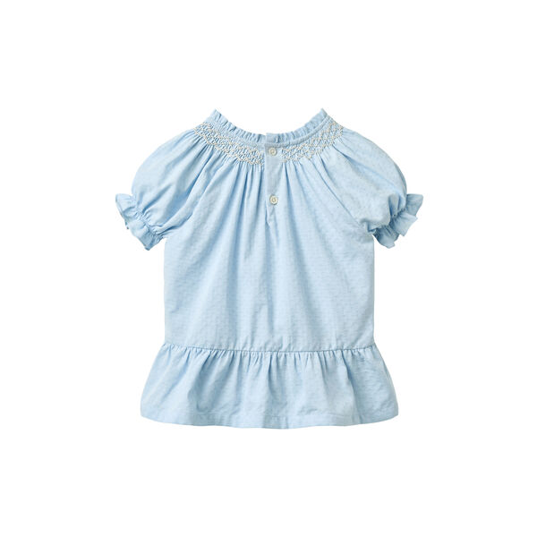 Blouse w. Smock w. Emb., Copenhagen Colors Organics