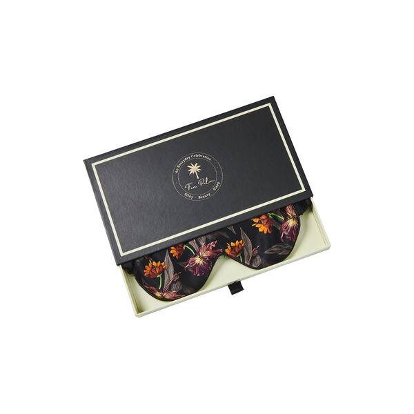 Eye Mask, black hibiscus Eye Mask, black hibiscus, Fan Palm