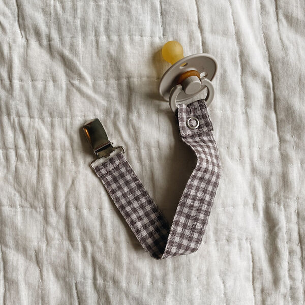 Pacifier Clip, mini check Pacifier Clip, mini check, Lalaby