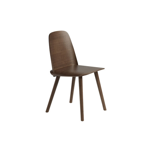 Nerd Chair, stained dark brown, Muuto