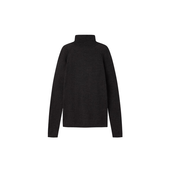 Trisha W Knit Blouse, black grey melange, MarMar Copenhagen