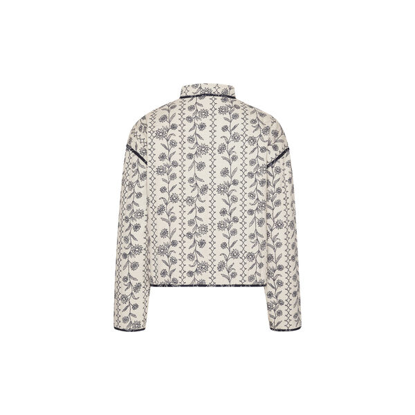 Short Padded Jacket, white wildflower, Ilse Jacobsen Hornb&aelig;k