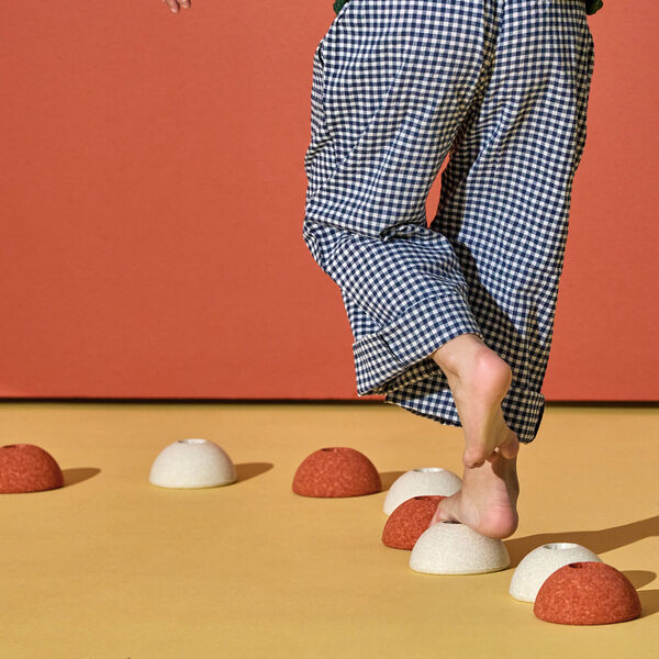 3 x Foam Balls, burnt orange/dusty green, MODU