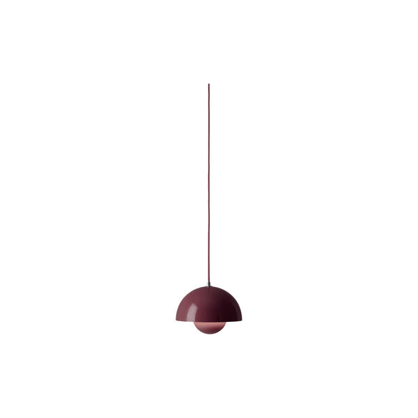 Flowerpot VP1 Pendant, dark plum, &Tradition