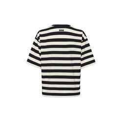 EloraIW Pannie Oversizet-Shirt, black / whisper white stripe, InWear