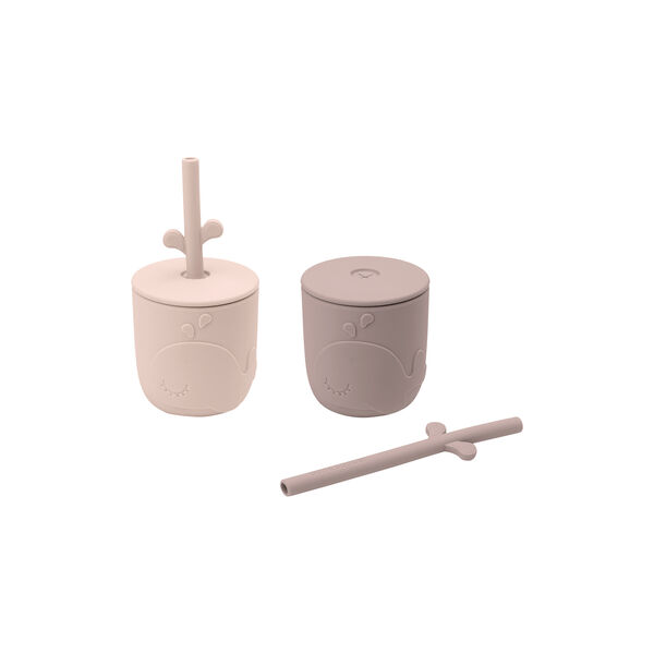 Wally Peekaboo Straw Cup Set, powder, Done by Deer