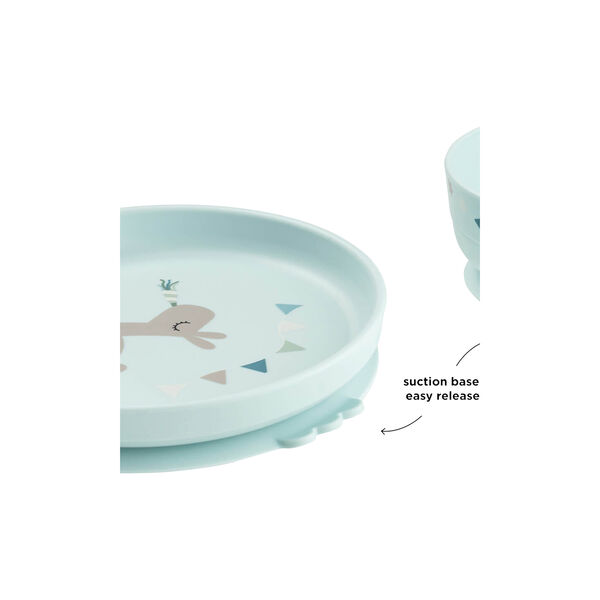 Celebration Foodie Dinner Set w/ Suction, blue, Done by Deer