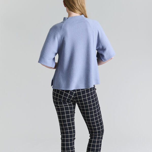 Cloud cashmere High-necked Blouse, steel blue Cloud cashmere High-necked Blouse, steel blue, BITTE KAI RAND