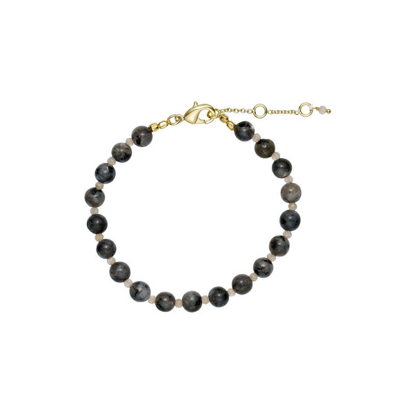 Estelle bracelet, gold plated/grey Estelle bracelet, gold plated/grey, Pure by Nat