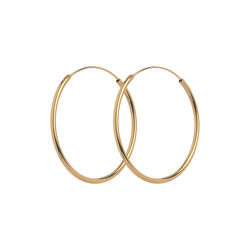 Mini Plain Hoops, gold, Pernille Corydon Jewellery