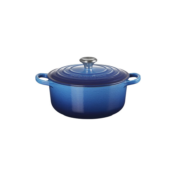 Signature round cast iron pot &Oslash; 20 cm, azure blue, Le Creuset