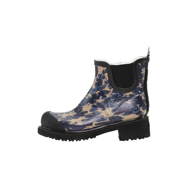 Short Rubber Boot | Beige Butterfly, Ilse Jacobsen Hornb&aelig;k