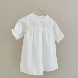 Lilibeth Dress Baby, white dot, Lalaby