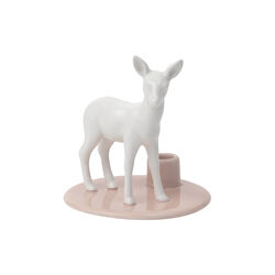 Sweet Stories Standing Fawn Candlestick, rose, Dottir Nordic Design