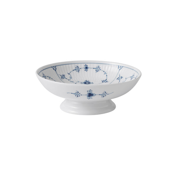 Blue Fluted Plain Bowl on Stand 42 cl, Royal Copenhagen