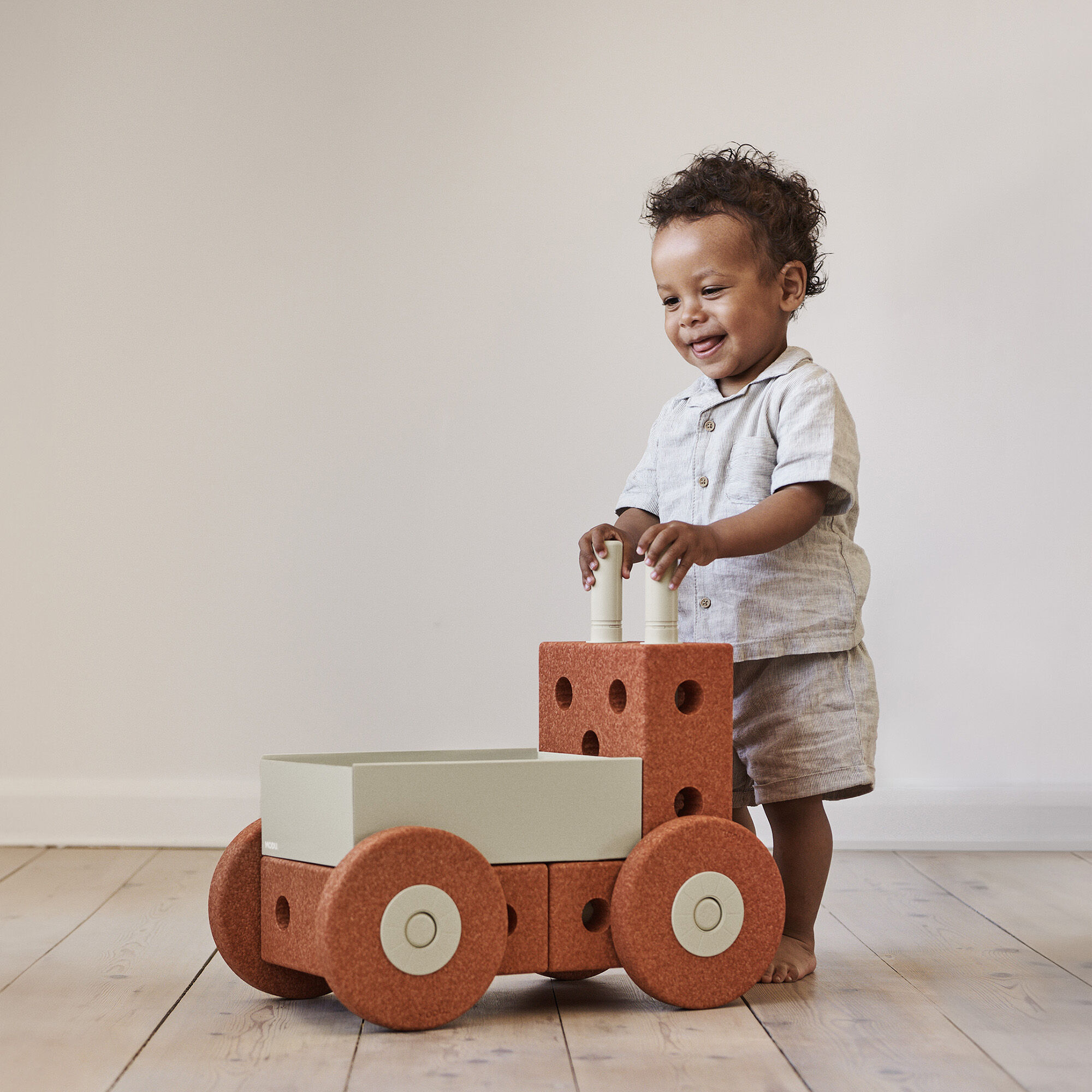 3 in 1 Baby Walker burnt orange dusty green