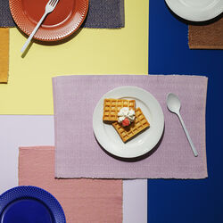 Herringbone Place Mat, purple, Lyngby Porcel&aelig;n