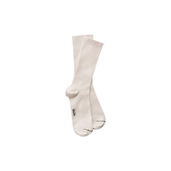 Cotton Rib Socks, milk Cotton Rib Socks, milk, Aiayu