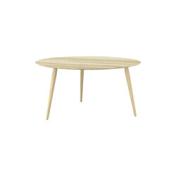 PLAYround Ø90 Coffee Table, soap treated oak, Bruunmunch Furniture