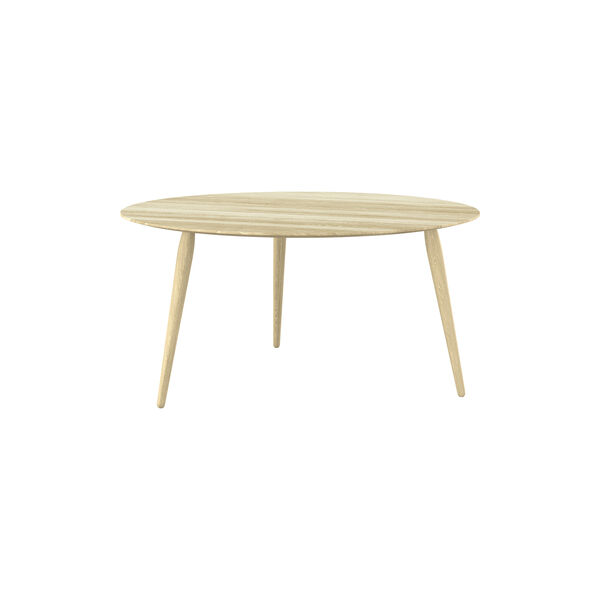 PLAYround Ø90 Coffee Table, soap treated oak, Bruunmunch Furniture