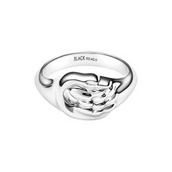 Swan Mini Signet Ring, silver, Maria Black