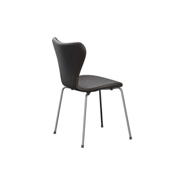 Series 7&trade; 3107 Fully Upholstered Chair, Essential dark brown, Fritz Hansen