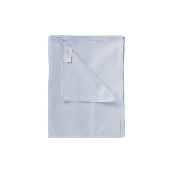 Sateen Woven Flat Sheet, light blue, Geismars Væverier