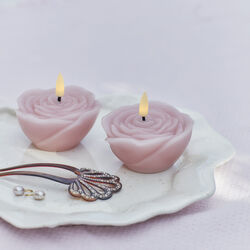 Rosita LED candles 2 pcs., pink, Sirius Home