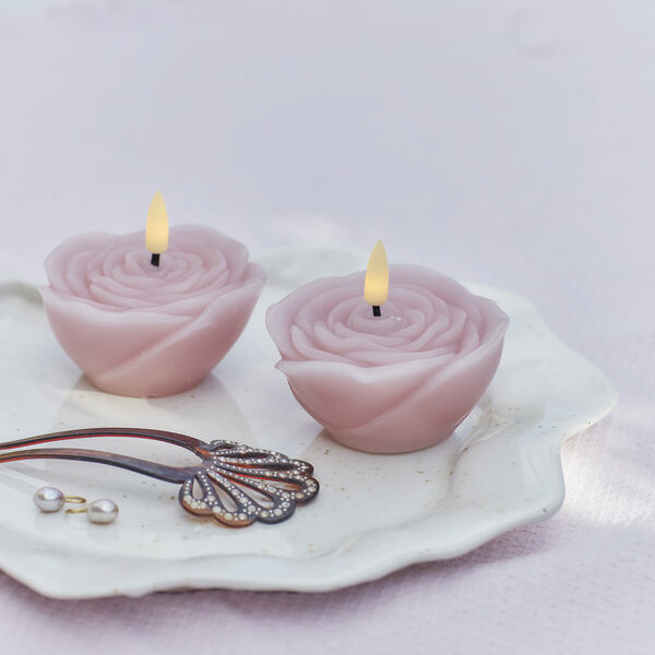 Rosita LED candles 2 pcs., pink, Sirius Home