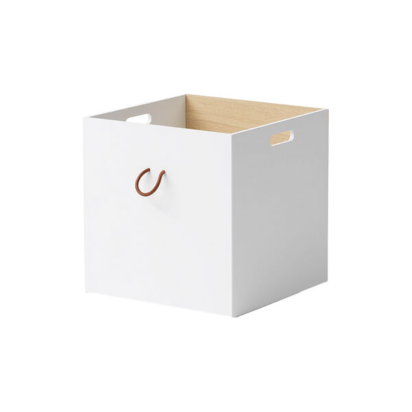 2 Wood Boxes, white/oak 2 Wood Boxes, white/oak, Oliver Furniture