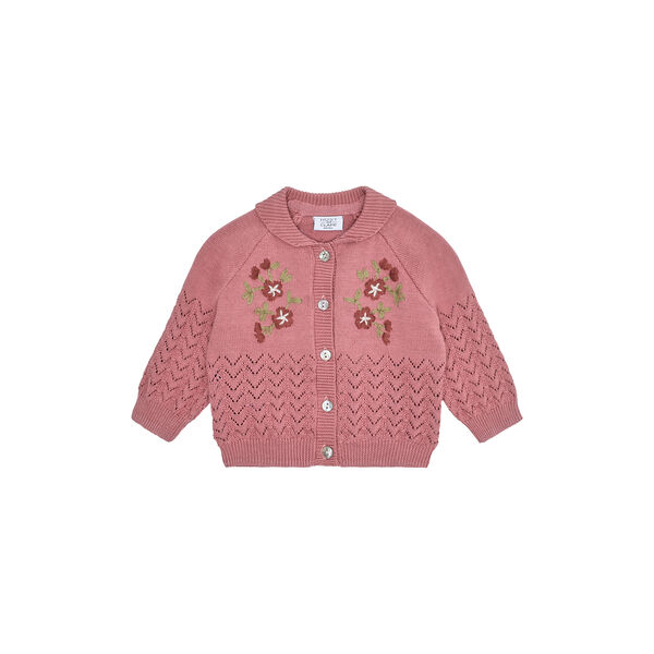 Hccilja Embroidery Cardigan, dry rose, Hust & Claire