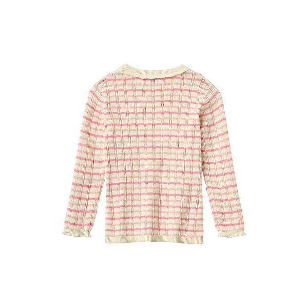 Knitted Stripe Pointelle LS Blouse, Copenhagen Colors Organics
