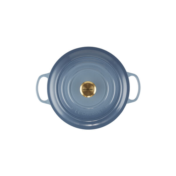 Signature round cast iron pot &Oslash; 28 cm, chambray, Le Creuset