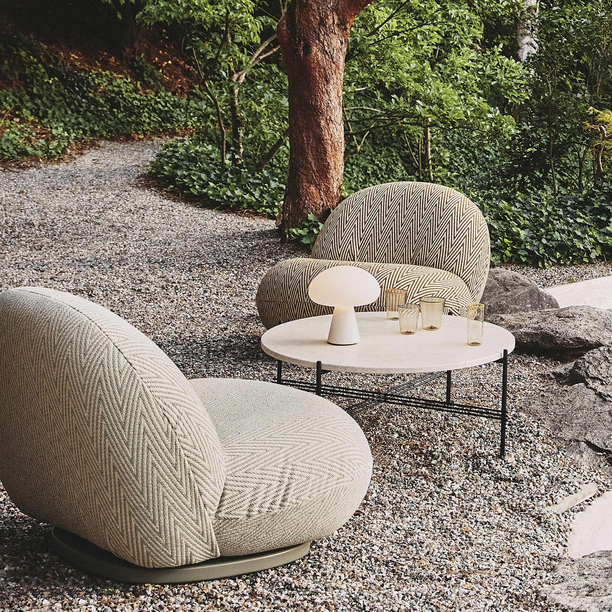 TS Outdoor Coffee Table, neutral white