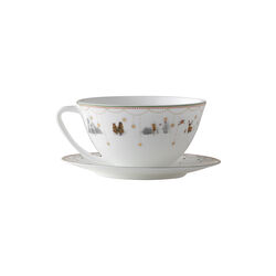 Christmas Morning Story | Tea mug with saucer, Wik & Wals&oslash;e
