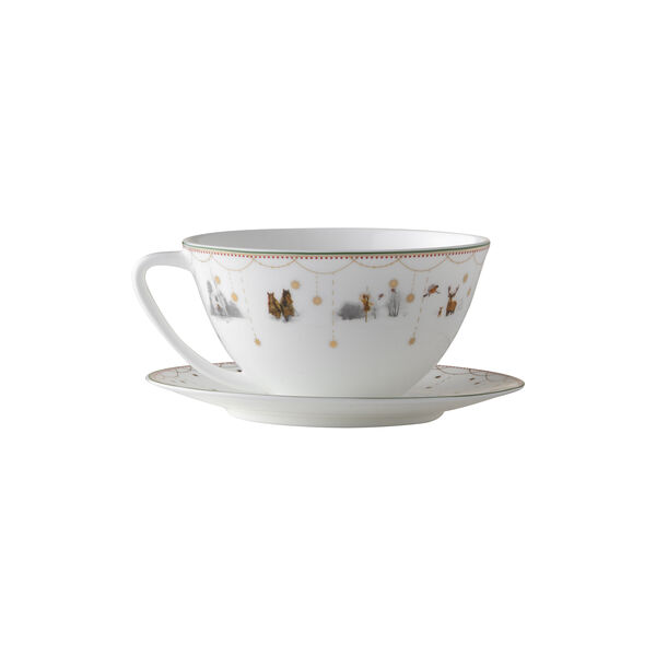 Christmas Morning Story | Tea mug with saucer, Wik & Wals&oslash;e
