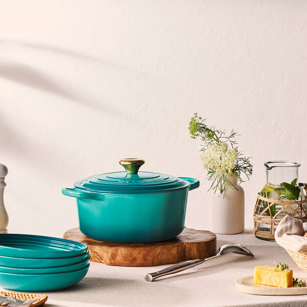 Signature pasta plate 22 cm, bleu riviera, Le Creuset