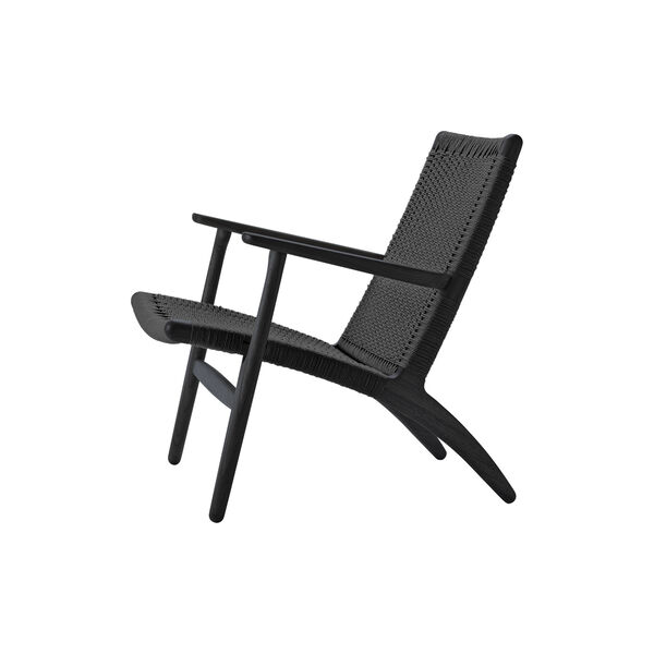 CH25 Lounge Chair, black lacquered oak/black CH25 Lounge Chair, black lacquered oak/black, Carl Hansen & Søn